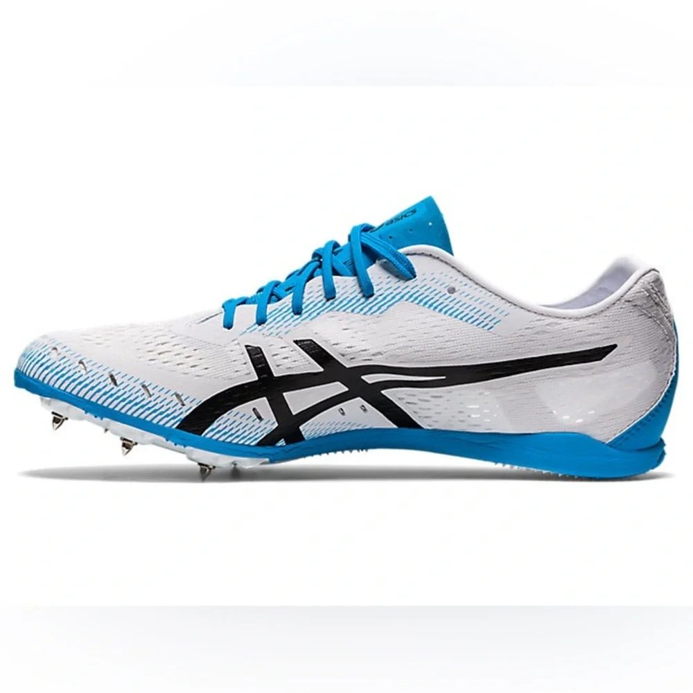 ASICS Men's Track Shoes White and Blue Unisex / GUN LAP 2 / Size 10